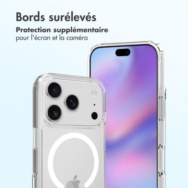 Accezz Coque arrière Xtreme Impact avec MagSafe Apple iPhone 17 Pro - Transparent