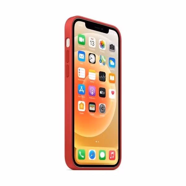 Apple Coque en silicone MagSafe Apple iPhone 12 (Pro) - Red
