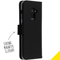 Accezz Étui de télephone Wallet Samsung Galaxy A8 (2018) - Noir