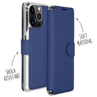 Accezz Étui de téléphone portefeuille Xtreme Wallet iPhone 13 Pro - Bleu foncé