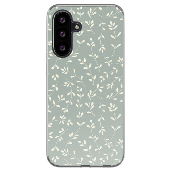 imoshion Coque design pour Samsung Galaxy A26 - Smoke Green Flowers