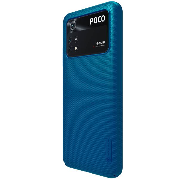 Nillkin Coque Super Frosted Shield Xiaomi Poco M4 Pro 5G - Bleu