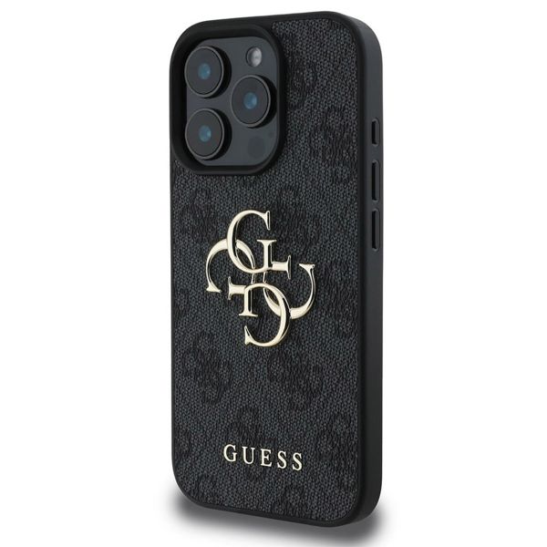 Guess Coque 4G Metal Logo Backcover Apple iPhone 16 Pro Max - Noir