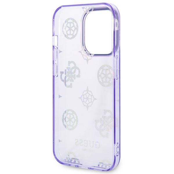 Guess Coque Peony Glitter Apple iPhone 14 Pro - Violet