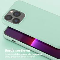 Selencia Coque silicone avec cordon amovible Apple iPhone 13 Pro - Turquoise