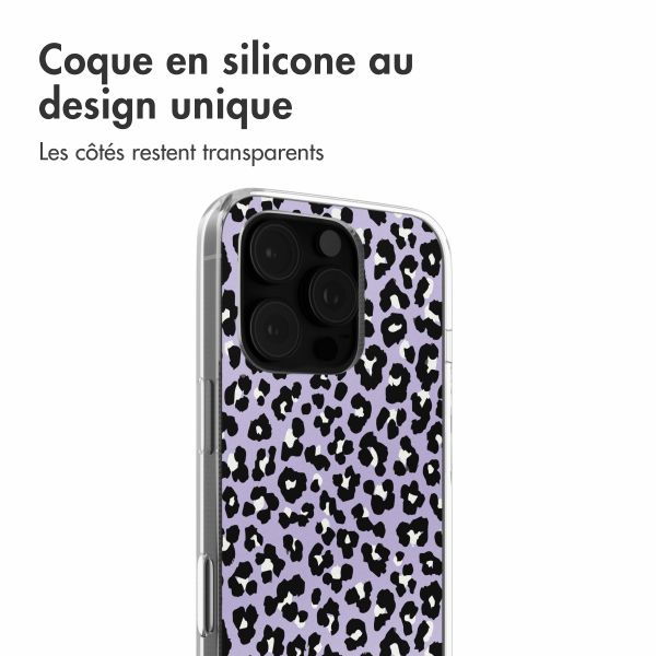 imoshion Coque Design iPhone 16 Pro - Leopard Lilac