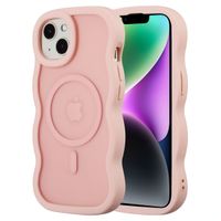 Selencia Coque arrière Wavy avec MagSafe Apple iPhone 14 / 13 - Soft Pink