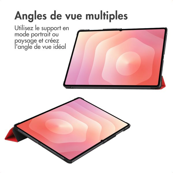 imoshion Coque tablette Trifold Samsung Galaxy Tab S11 Ultra - Rouge