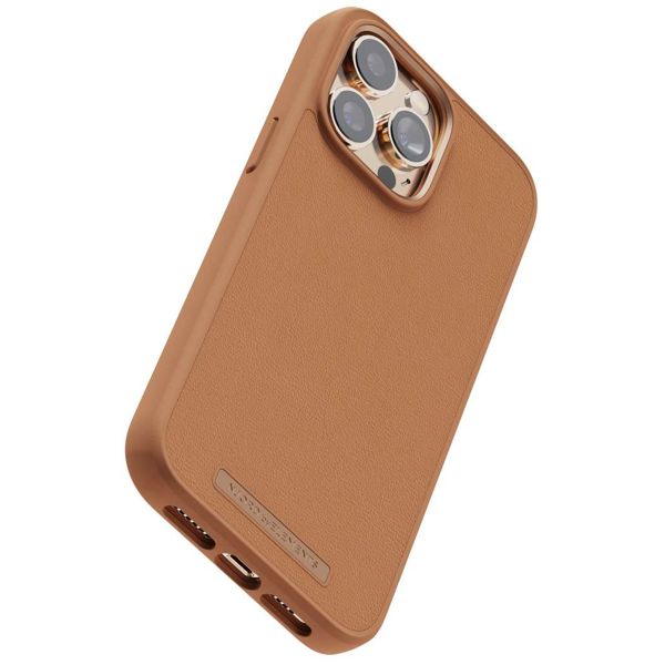 Njorð Collections Coque en cuir véritable iPhone 14 Pro Max - Cognac