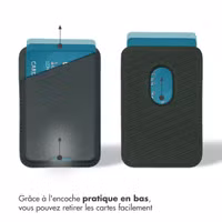 Accezz Porte-cartes en cuir - Compatible avec MagSafe et Qi2 - Cedar Green