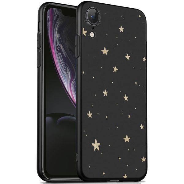 imoshion Coque Design iPhone Xr - Etoiles / Noir