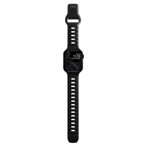 Nomad Bracelet Sport FKM Apple Watch Series 1 t/m 9 / SE (38/40/41 mm) | Series 10 / 11 (42 mm) - Noir
