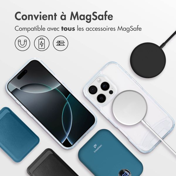 imoshion Coque MagSafe avec cordon amovible Apple iPhone 16 Pro Max - Transparent