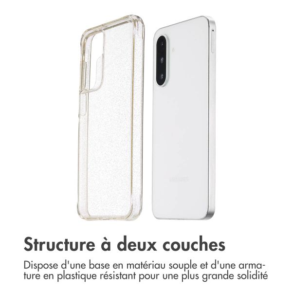 imoshion Coque arrière transparente Pailletée Samsung Galaxy A36 / A56 - Doré