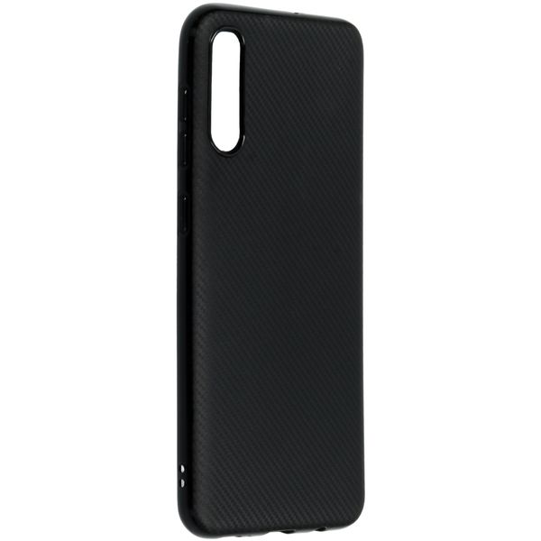 Coque silicone Carbon Samsung Galaxy A50 / A30s - Noir