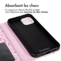 imoshion Étui de télephone portefeuille Design Apple iPhone 14 - Blush Berries