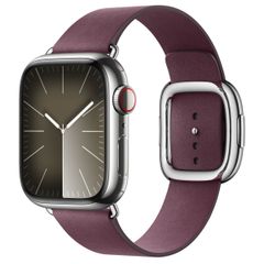 Apple Modern Buckle FineWoven Apple Watch Series 1 t/m 9 / SE (38/40/41 mm) | Series 10 / 11 (42 mm) - Taille L - Mulberry