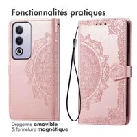 imoshion Etui de télephone Mandala Oppo A40 (4G) / Oppo A40M (4G) / Oppo A60 (5G) - Rose Doré