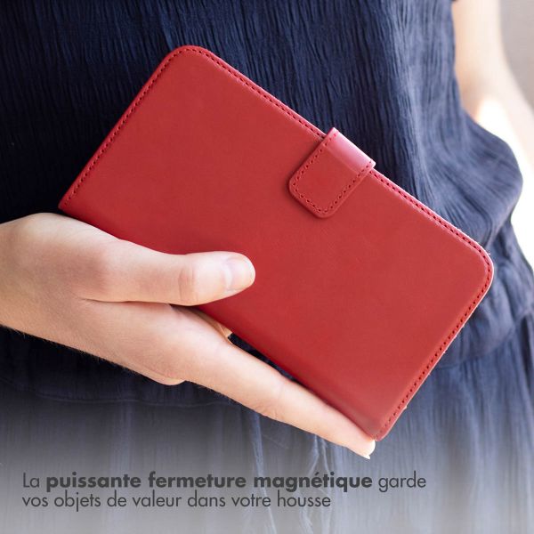 Selencia Étui de téléphone portefeuille en cuir véritable Apple iPhone 12 (Pro)