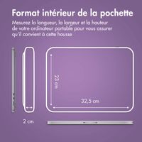 imoshion Pochette ordinateur avec compartiment 14 pouces - Royal Plum