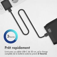 imoshion Batterie externe - 10.000 mAh - Quick Charge et Power Delivery - Noir