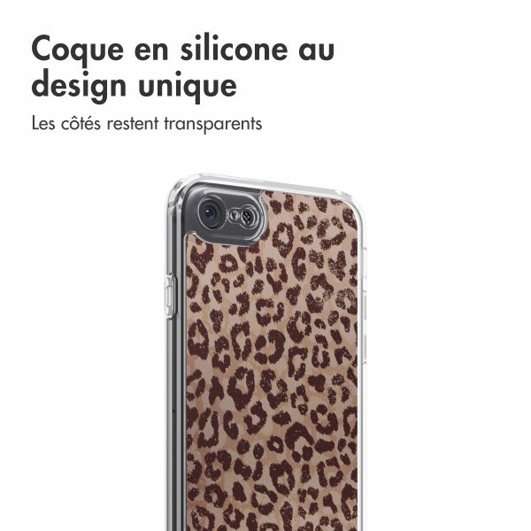 imoshion Coque Design Apple iPhone SE (2022 / 2020) / 8 / 7 - Leopard Mood