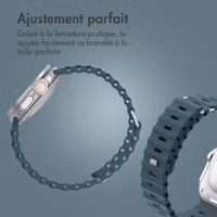 Accezz Bracelet Ocean Apple Watch Series 1 - 11 / SE / Ultra (44/45/46/49 mm) - Abyss Blue