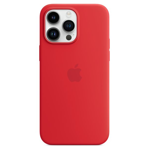 Apple Coque en silicone MagSafe iPhone 14 Pro Max - Rouge