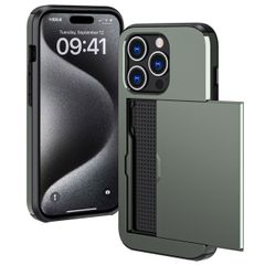 imoshion Coque arrière avec porte-cartes Apple iPhone 15 Pro - Vert foncé