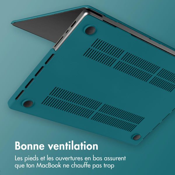 imoshion Coque rigide Apple MacBook Air 15 pouces (2023 / 2024 M3 chip / 2025 M4 chip) - Petrol Green