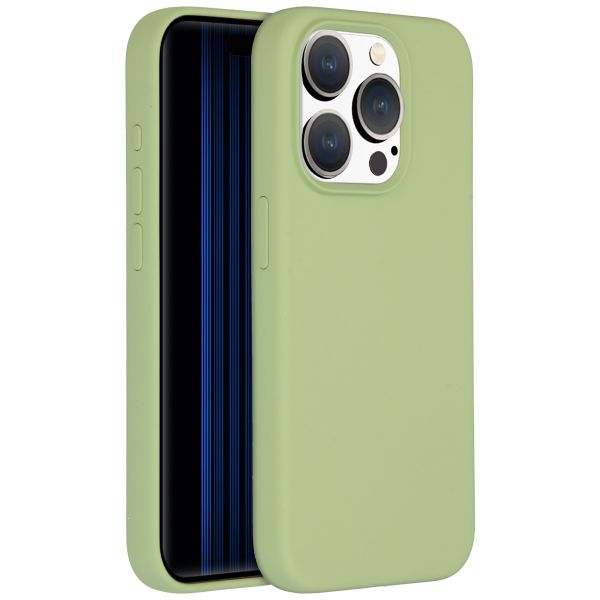 Accezz Coque Liquid Silicone iPhone 15 Pro - Vert