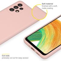 Accezz Coque Liquid Silicone Samsung Galaxy A33 - Rose