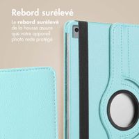 imoshion Coque tablette rotatif à 360° Apple iPad 9 (2021) 10.2 pouces / iPad 8 (2020) 10.2 pouces / iPad 7 (2019) 10.2 pouces - Bleu clair