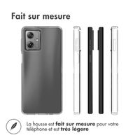 Accezz Coque Clear le Motorola Moto G54 - Transparent