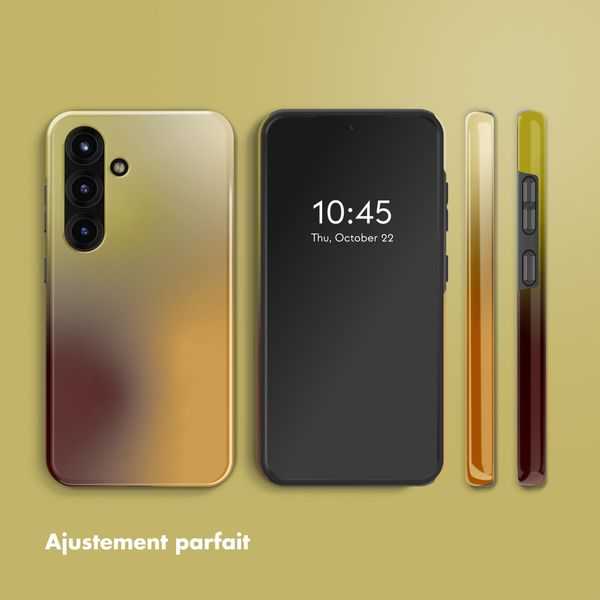 Selencia Coque arrière Vivid Samsung Galaxy S25 - Gradient Olive Dust