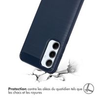 imoshion Coque Brushed Samsung Galaxy A55 - Bleu foncé