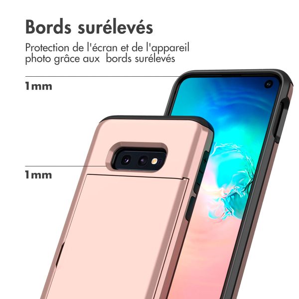 imoshion Coque arrière avec porte-cartes Samsung Galaxy S10e - Rose Dorée