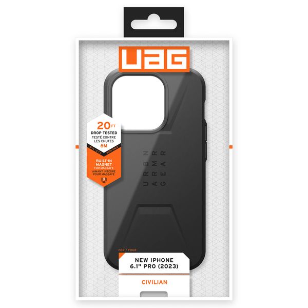 UAG Coque Civilian MagSafe Apple iPhone 15 Pro - Noir