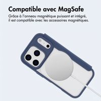 imoshion Bookcase transparente avec MagSafe Apple iPhone 17 Pro - Bleu