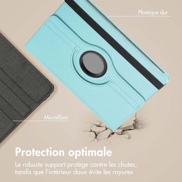 imoshion Coque tablette rotatif à 360° Samsung Galaxy Tab A9 Plus - Bleu clair