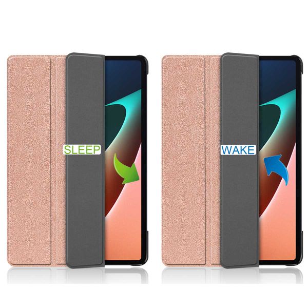 imoshion Coque tablette Trifold Xiaomi Pad 5 / 5 Pro - Rose Doré