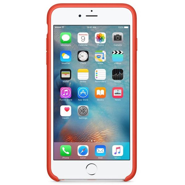 Apple Coque en silicone iPhone 6(s) Plus - Orange