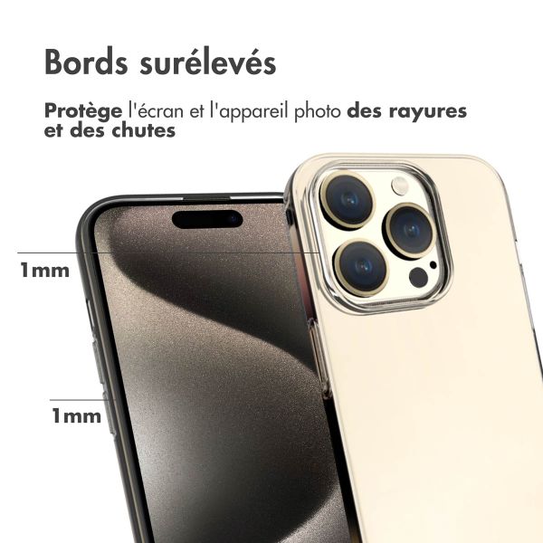 Accezz Coque Clear Apple iPhone 15 Pro - Transparent