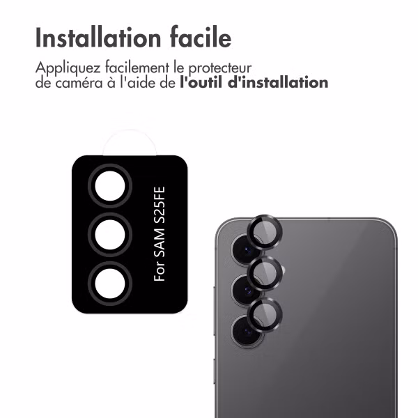 imoshion Protection d'objectif d'appareil photo (pack de 2) pour Samsung Galaxy S25 FE - Noir