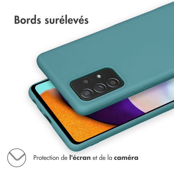 imoshion Coque Couleur Samsung Galaxy A52(s) (5G/4G) - Vert foncé