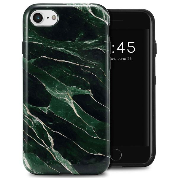 Selencia Coque arrière Vivid Apple iPhone SE (2022 / 2020) / 8 / 7 / 6(s) - Chic Marble Quartz
