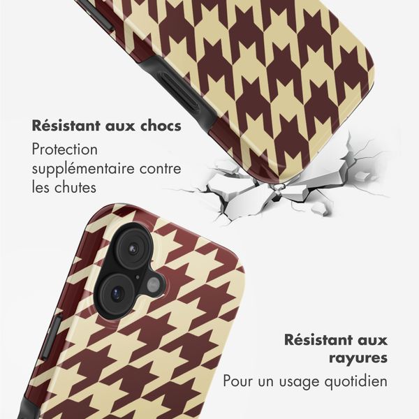 Selencia Coque arrière Vivid avec MagSafe Apple iPhone 17 Pro Max - Pied-de-Poule