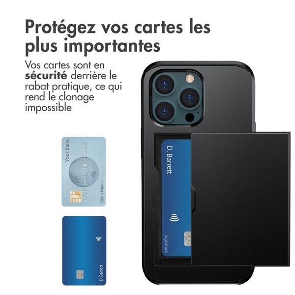 imoshion Coque arrière avec porte-cartes Apple iPhone 13 Pro Max - Noir