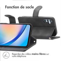 imoshion Etui de télephone portefeuille avec cordon Samsung Galaxy A34 (5G) - Noir