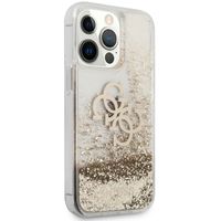 Guess Coque 4G Logo Liquid Glitter iPhone 13 Pro - Gold